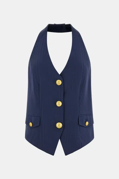 Marciano By Guess Grey Vest Woman Blue