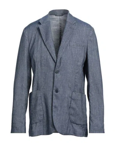 Marciano By Guess Man Blazer Blue Size 42 Linen, Cotton, Elastane