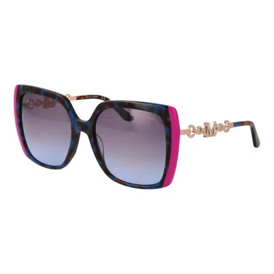 Marciano By Guess Multicolor Acetate Sunglasses In Black