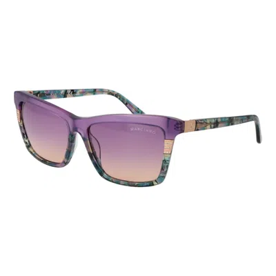 MARCIANO BY GUESS PURPLE ACETATE SUNGLASSES
