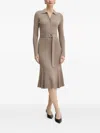 Marciano By Guess Geripptes Midikleid In Brown