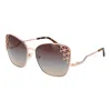 Marciano By Guess Rose Gold Women Sunglasses In Brown