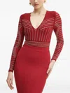 Marciano By Guess Nieten-body Mit V-ausschnitt In Red