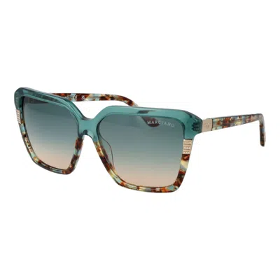 Marciano By Guess Turquoise Acetate Sunglasses In Green