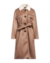 Marciano Woman Coat Camel Size 10 Polyester In Beige