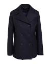Marciano By Guess Woman Coat Midnight Blue Size 8 Wool In Black