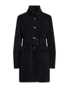 Marciano By Guess Woman Coat Navy Size 10 Polyester, Polyamide, Elastane In Navy Blue