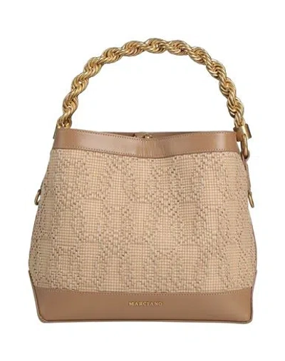 Marciano By Guess Woman Handbag Sand Size - Leather, Textile Fibers In Beige
