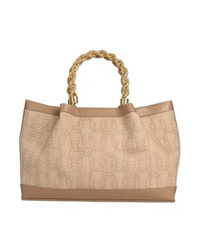 Marciano By Guess Woman Handbag Sand Size - Leather, Textile Fibers In Beige