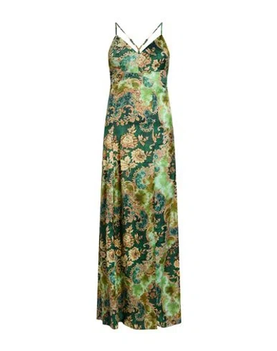 Marciano By Guess Woman Maxi Dress Green Size 2 Polyester