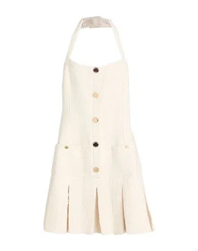 Marciano By Guess Woman Mini Dress Ivory Size 2 Cotton, Polyester, Viscose In White