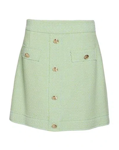 Marciano By Guess Woman Mini Skirt Light Green Size 2 Cotton, Acrylic, Polyester, Metal Fiber, Polya