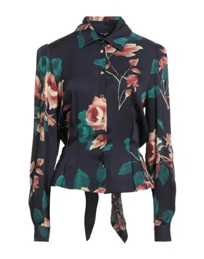 Marciano By Guess Woman Shirt Midnight Blue Size S Viscose