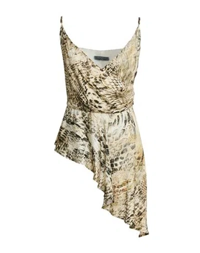Marciano By Guess Woman Top Beige Size 4 Viscose In Multi