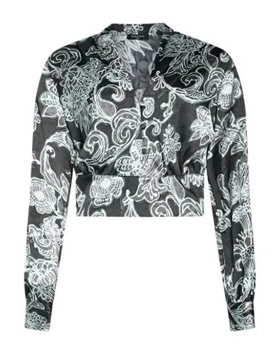 Marciano By Guess Woman Top Blue Size 2 Polyester In Gray