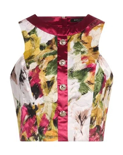 Marciano By Guess Woman Top Garnet Size 6 Cotton, Viscose, Elastane In Multi