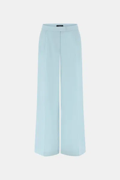 Marciano By Guess Women's Linen Mixed Pantalone Blue
