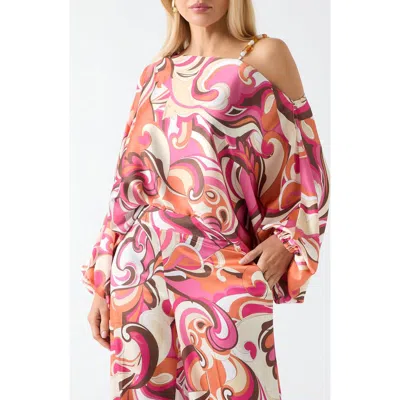 Marciano Carmen One-shoulder Top In Multi