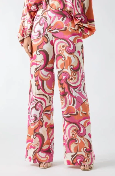Marciano Carmen Print Straight Leg Pants In Multi