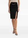 Marciano Chain Slit Skirt In Black