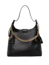 Marciano Charm-detail Leather Shoulder Bag In Brown
