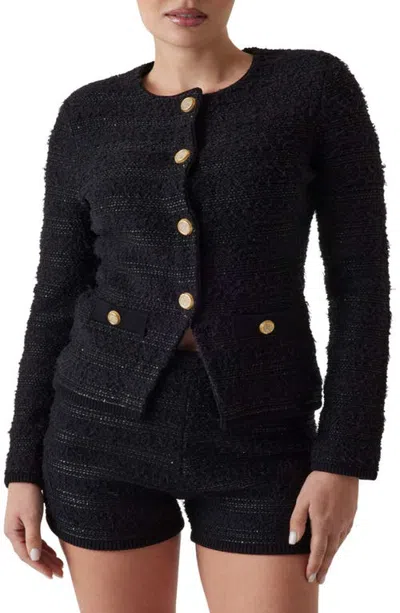 Marciano Clara Texture Cardigan In Black