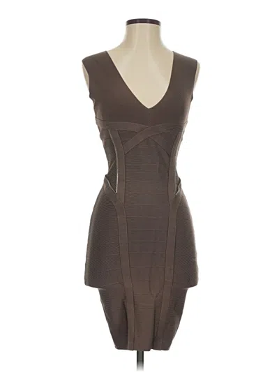 Pre-owned Marciano Cocktail Dress In Brown