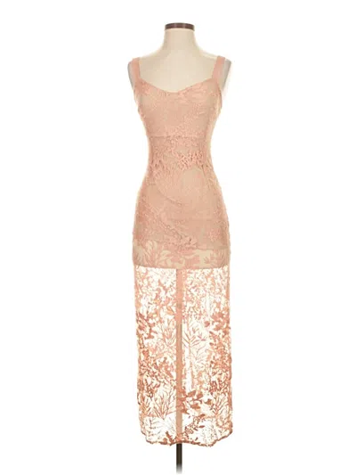 Pre-owned Marciano Cocktail Dress In Tan