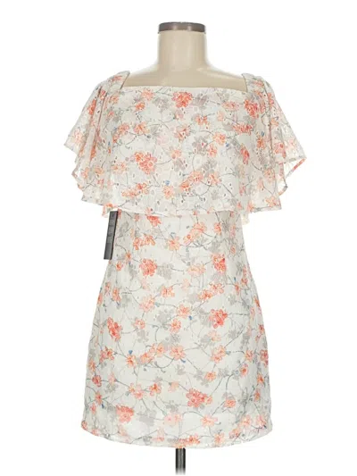 Pre-owned Marciano Cocktail Dress In White