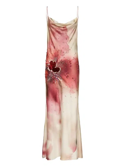 Marciano Cowl-neck Sequin-embellished Dress In Multi