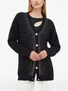 Marciano Embellished Button Cardigan In Black