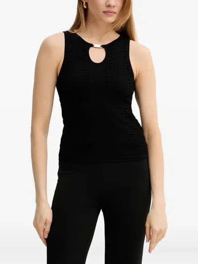 Marciano Emma Textured Top In Black