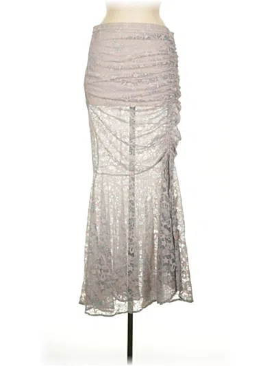 Pre-owned Marciano Formal Skirt In Silver