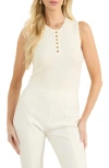 Marciano Giada Pointelle Sweater Tank In Beige