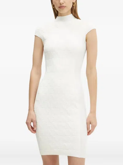 Marciano Hermione High-neck Mini Dress In White
