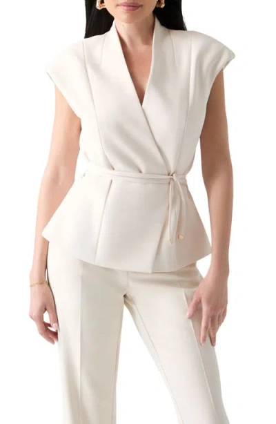 Marciano Jasmine Belted Vest In White
