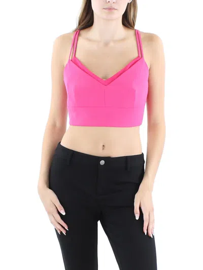 Marciano Julia Womens Solid Polyester Bralette In Pink