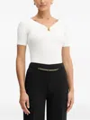 Marciano Kathleen Ribbed T-shirt In White