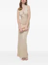 Marciano Keyhole Sleeveless Maxi Dress In Neutral