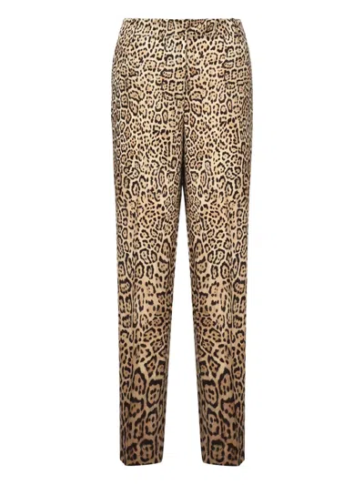 Marciano Leopard Print Trousers In Animal Print