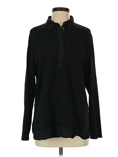 Pre-owned Marciano Long Sleeve Blouse In Black