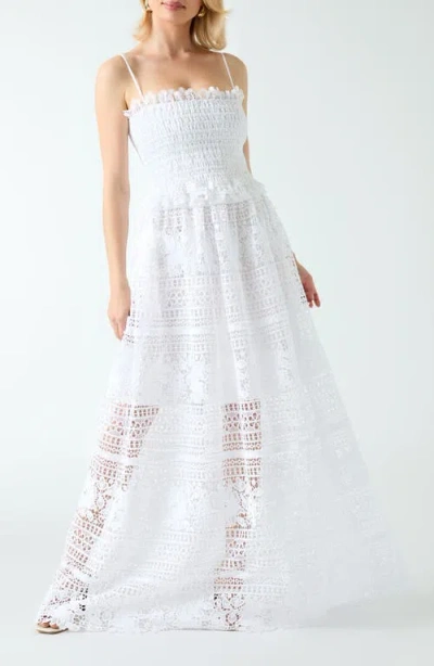 Marciano Malene Strapless Maxi Dress In White