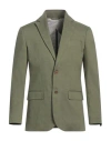 Marciano By Guess Man Blazer Military Green Size 36 Linen, Viscose, Elastane
