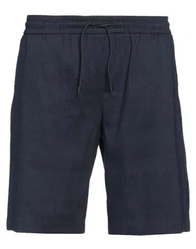 Marciano By Guess Man Shorts & Bermuda Shorts Midnight Blue Size 32 Linen, Viscose, Elastane