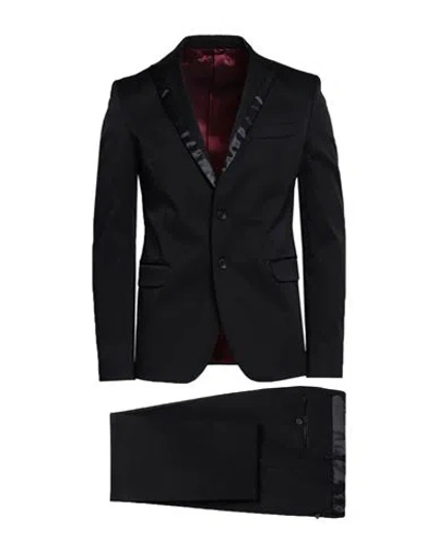 Marciano Man Suit Black Size 40 Polyamide, Cotton, Elastane
