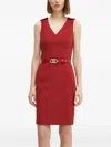 Marciano Masha Belted Mini Dress In Red