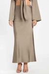Marciano Monica Maxi Skirt In Gray