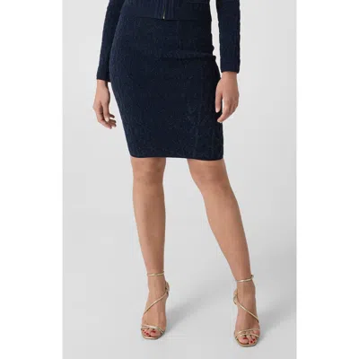 Marciano Naliya Monogram Pencil Midi Skirt In Black