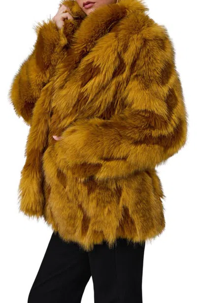 Marciano Narnia Faux Fur Jacket In G296-open