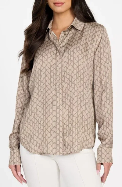 Marciano New Melissa Paisley Button-up Shirt In Neutral
